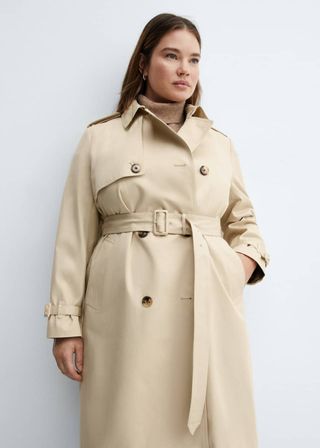 Classic Trench Coat With Belt - Women