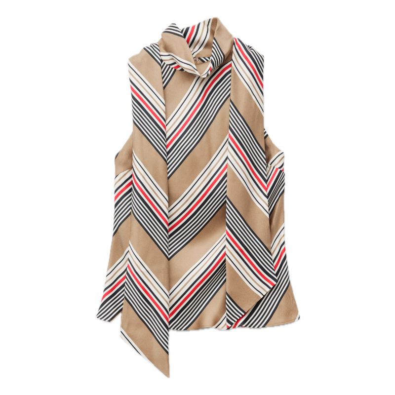 &amp;amp; Other Stories, Scarf-Neck Silk Top
