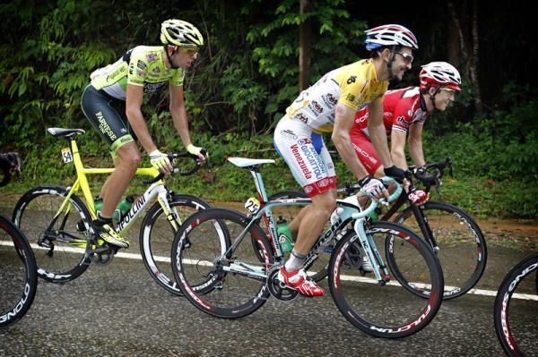 Jose Serpa (Androni Giocattoli) rides in the bunch on stage 9
