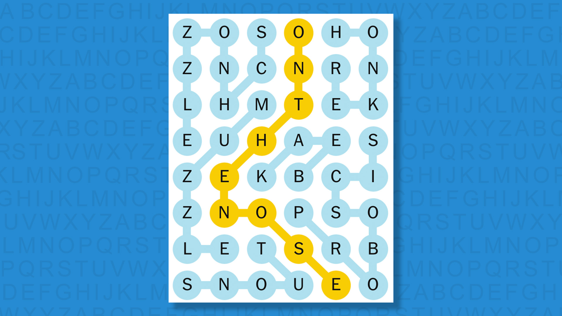 NYT Strands answers for game 748 on a blue background