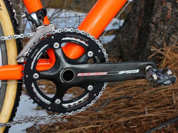 Trebon uses FSA's second-tier SL-K Light crankset as the top-end K-Force Light isn't available in his preferred 177.5mm arm length.
