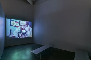 Installation view of 'Ed Ruscha: OKLA film