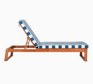 striped outdoor chaise lounge