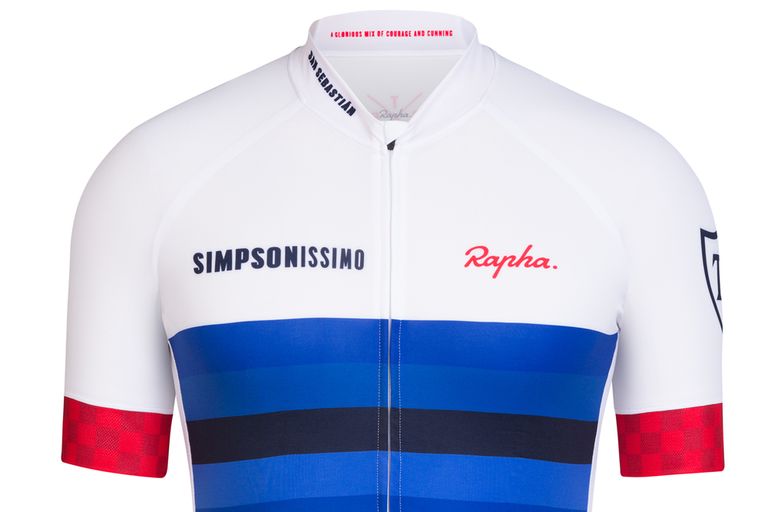 Rapha Tom Simpson jersey close up