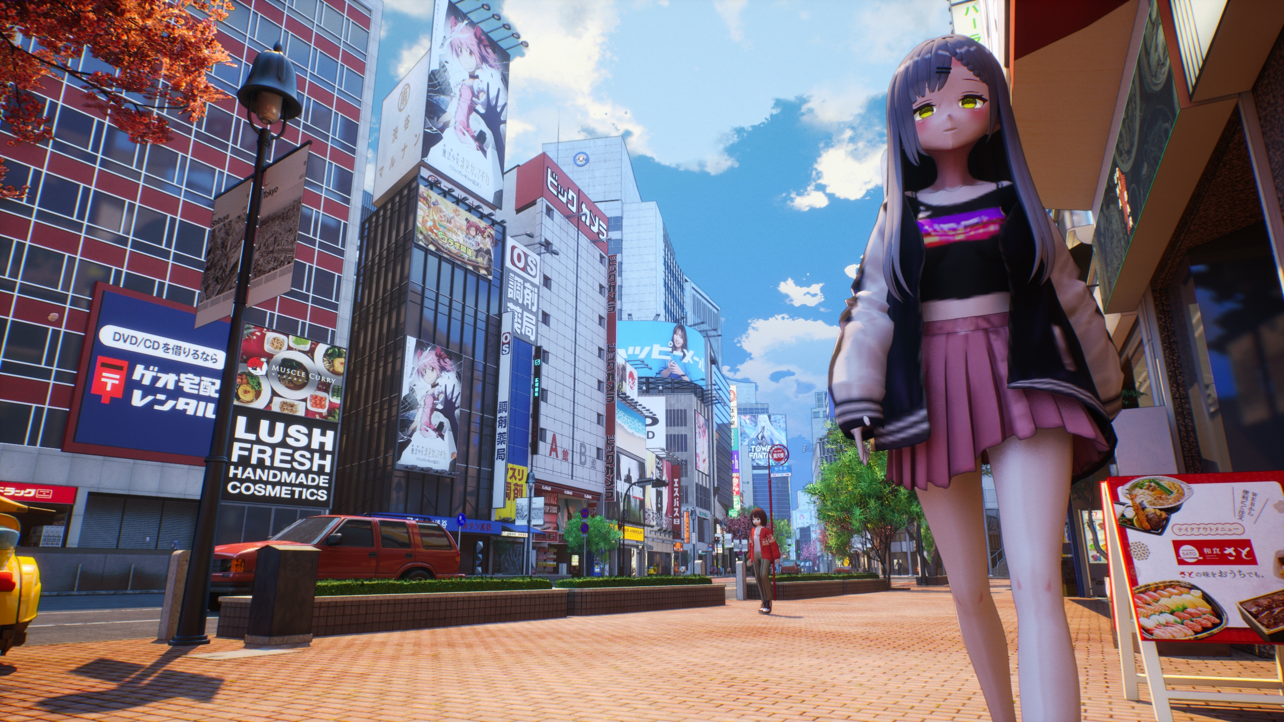 Discover an anime model of Tokyo on this free Unreal Engine 5 demo