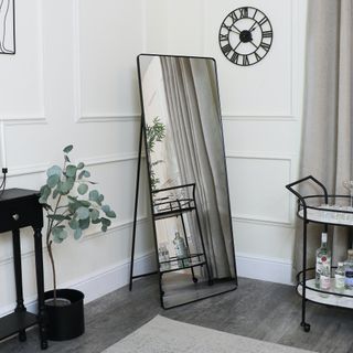 mirror in dining room