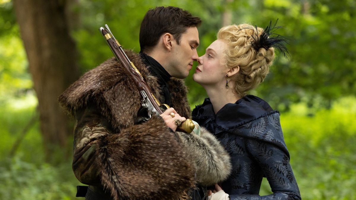 Nicholas Hoult and Elle Fanning in The Great season 3