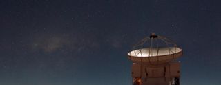 To observe mysterious clouds of cold gas being ejected from the Milky Way's center, researchers used the European Southern Observatory's Atacama Pathfinder Experiment (APEX) telescope, located on the 3-mile-high (5,000 meters) plateau of Chajnantor in the Chilean Andes.