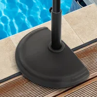 Nuu Garden 20.94-lb Black Polyethylene Plastic Patio Umbrella Base Nuu Garden 20.94-lb Black Polyethylene Plastic Patio Umbrella Base