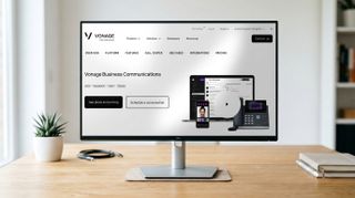 Vonage homepage on a desktop 