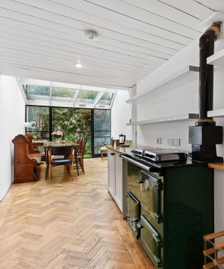 London's thinnest house, dining room, house in Shepherd's Bush, London, unique property for sale