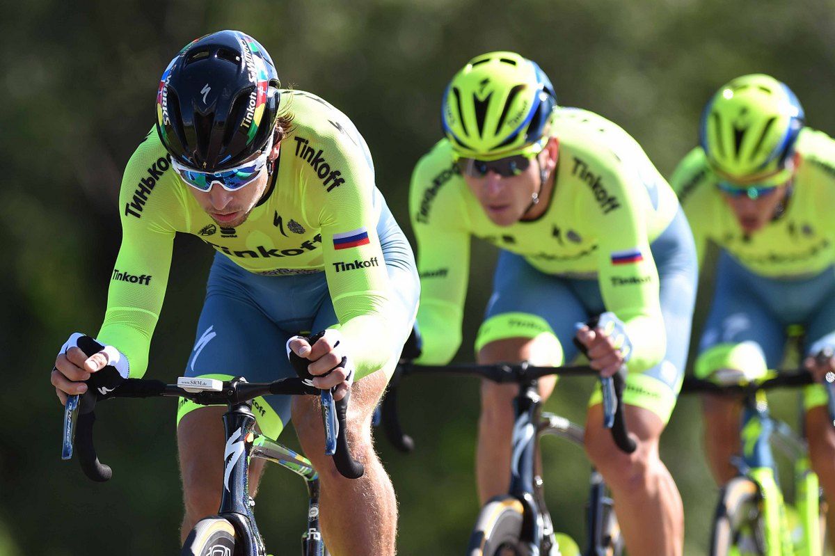 Peter Sagan drives the Tinkoff train to fourth place
