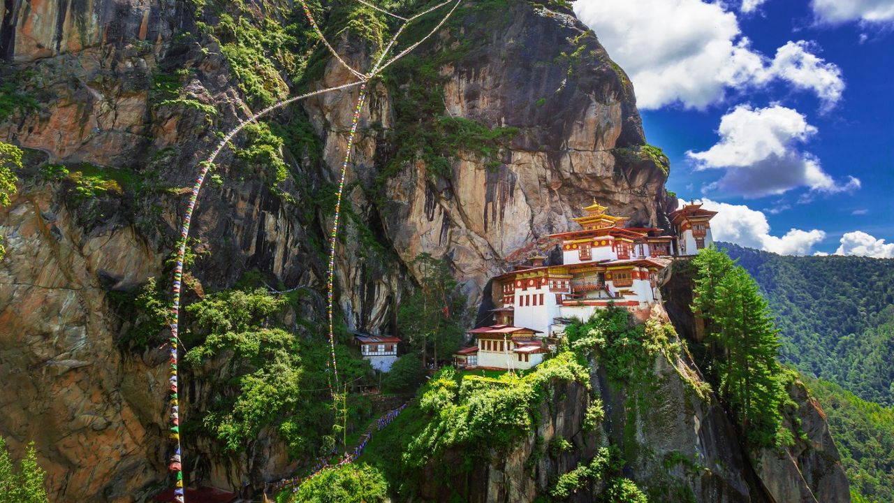 A Buddhist monastery near the town of Haa