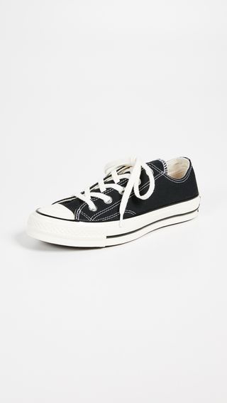 black Converse sneakers