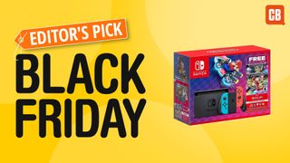 Nintendo Switch bundle with Black Friday editor's pick badge on a yellow background