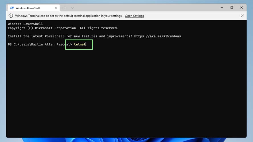 How to Enable and Use Telnet on Windows 11