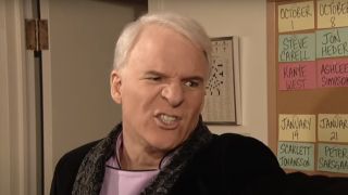 Steve Martin threatening Lorne Michaels backstage age Studio 8H on SNL