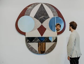Jaime Hayon with ’Face Mirror’.