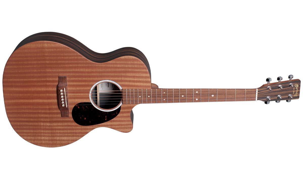 Martin GPC-X2E with macassar HPL back and sides, and solid sapele top. Price $8999