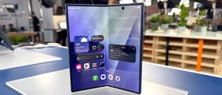 Galaxy Z Fold 7 shown during Samsung hands on event