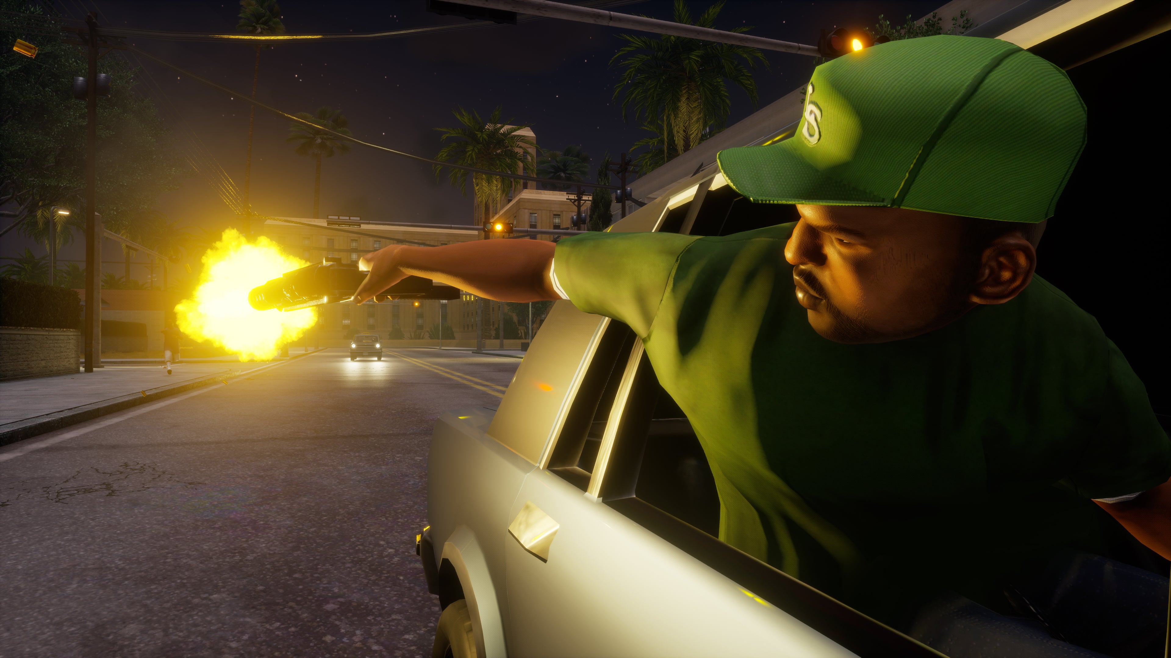 Drive by shooting in GTA San Andreas