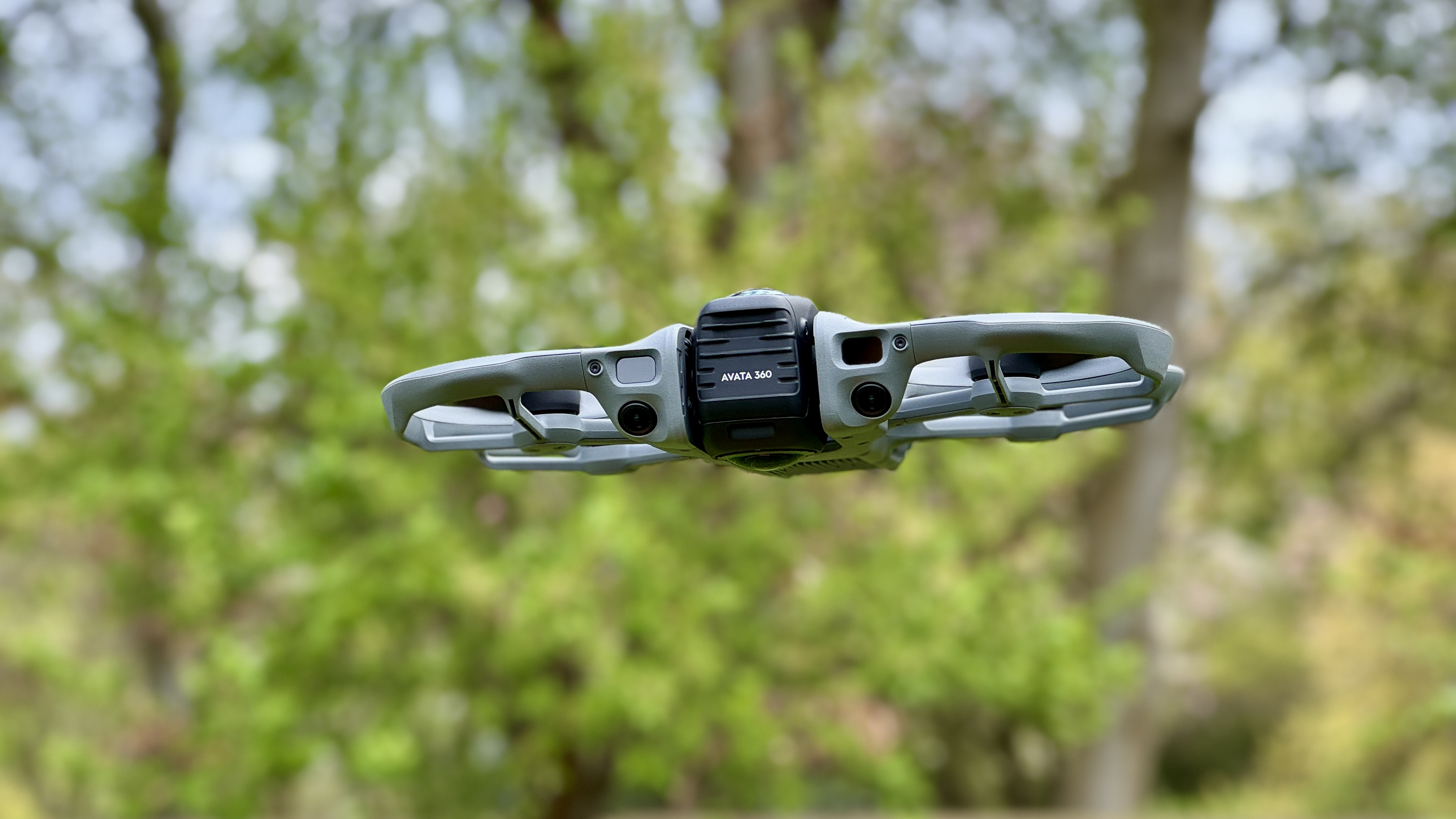 DJI Avata 360 flying in my garden