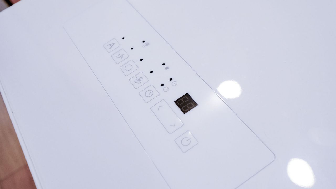 Amazon Basics Dehumidifier top control panel