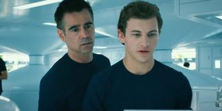 Colin Farrell and Tye Sheridan in Voyagers