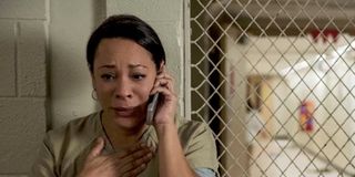 Gloria Mendoza on the phone in Season 5
