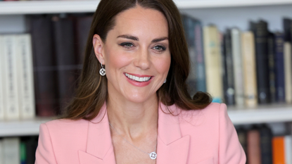 Catherine, Duchess Of Cambridge hosts a roundtable with Government ministers and the Early Years sector to mark the release of new research from the Royal Foundation Centre for Early Childhood on June 16, 2022 in London, England.