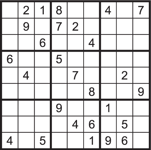 Sudoku puzzle