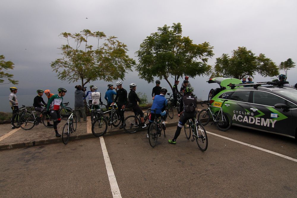 Cycling Academy get ready for a ride around the Sea of Galilee