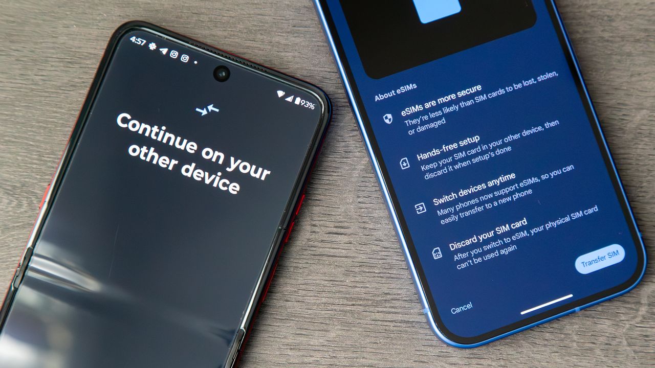 Transfering a SIM from the Razr Ultra 2025 to the Pixel 10
