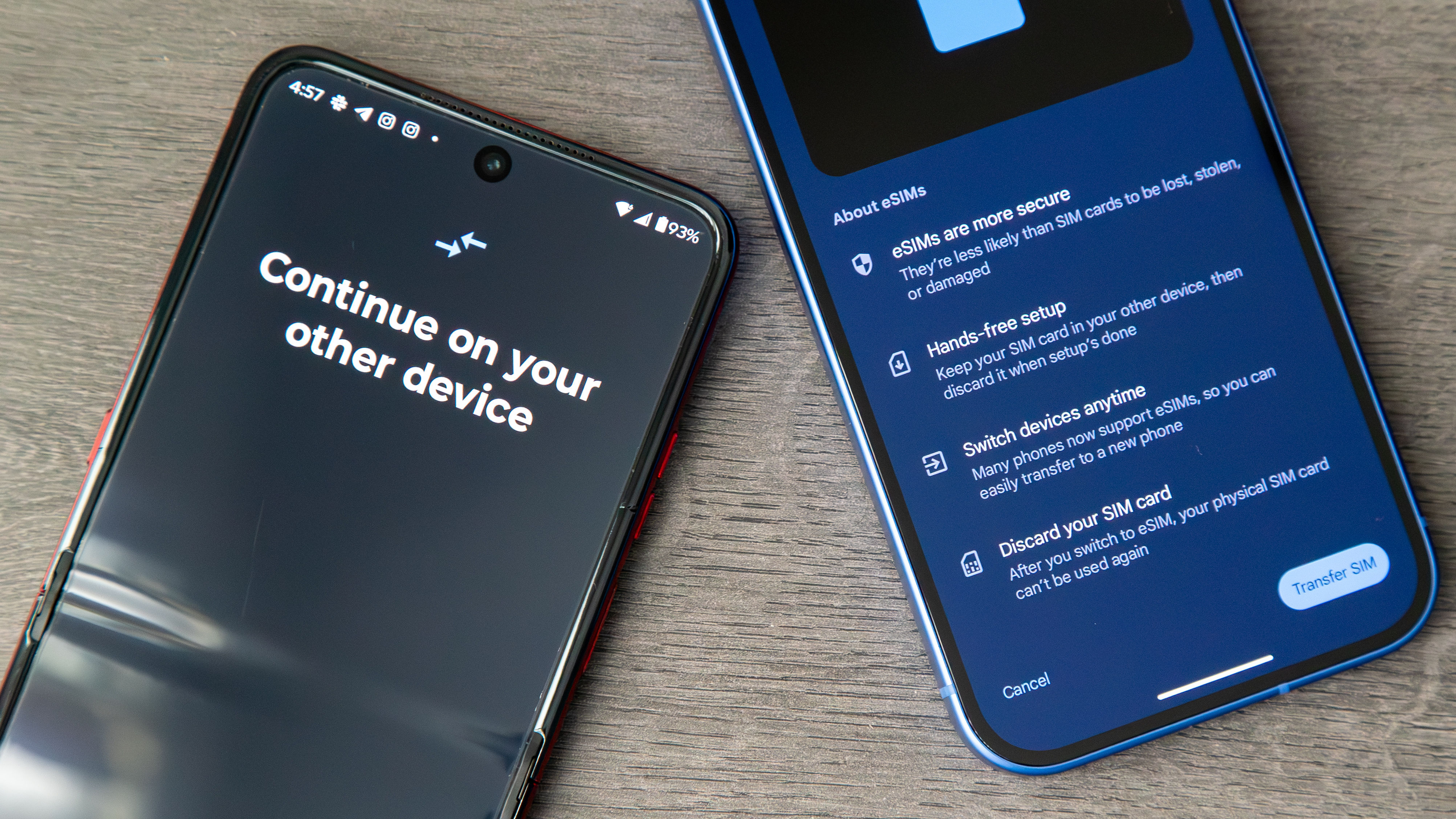 Transfering a SIM from the Razr Ultra 2025 to the Pixel 10