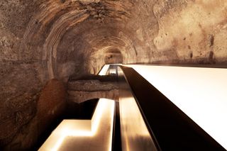 Underground bridge and pathway in Rome by Stefano boeri