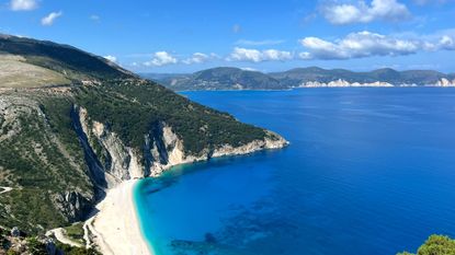 Myrtos Beach in Kefalonia