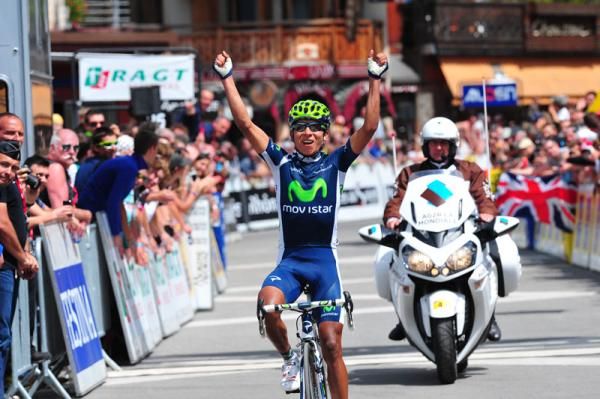 Nairo Quintana (Movistar Team) wins stage 6 of the Dauphine