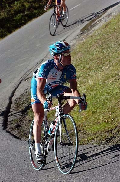 Thomas Voeckler (Bouygues Telecom) looking good on the final downhill of the day.