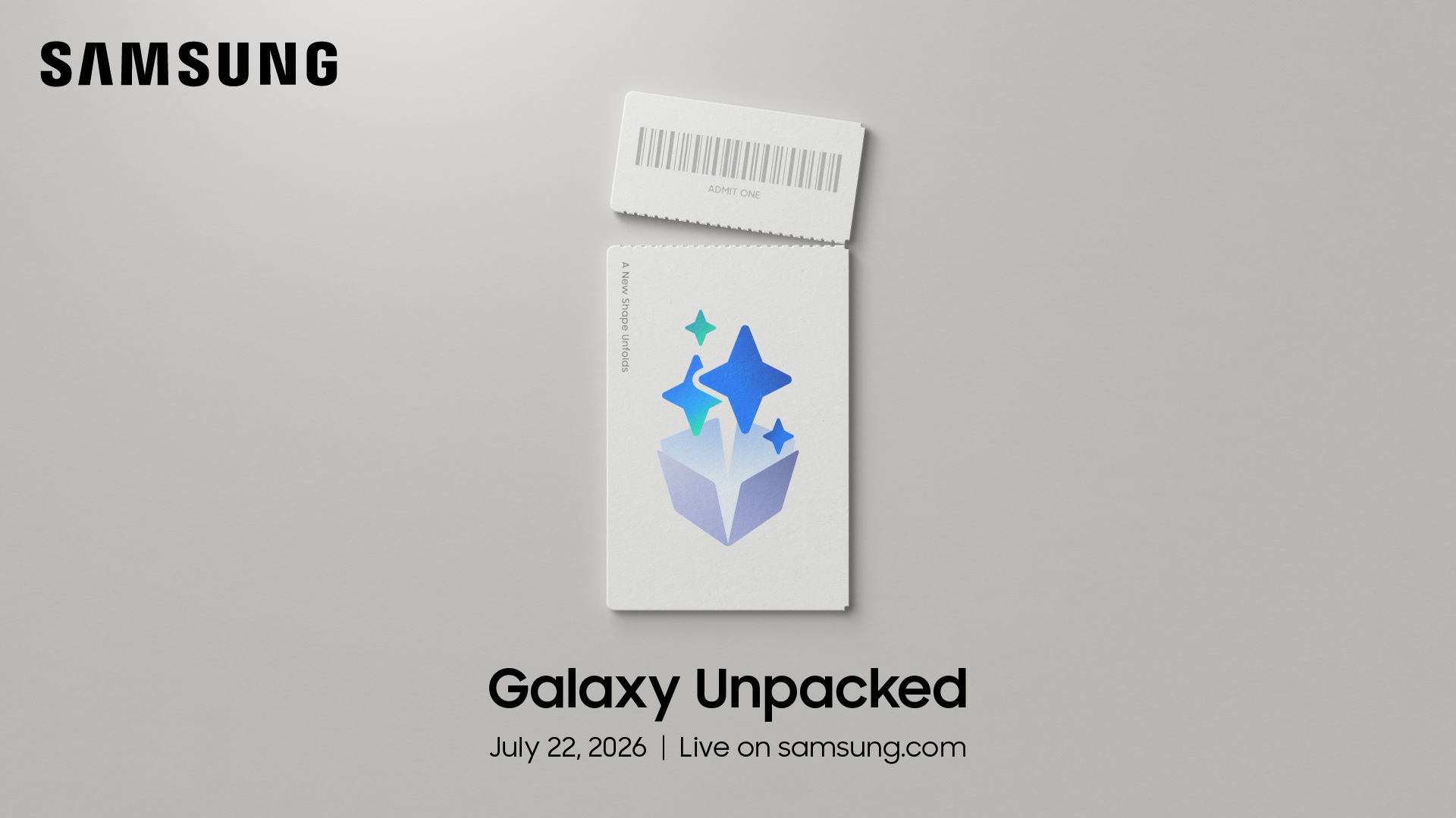 Samsung has announced its summer Galaxy Unpacked event for July 22.