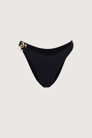 Spiral 90s Bottom (faux Suede Black)