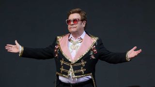 Elton John onstage in Auckland, New Zealand, in February this year