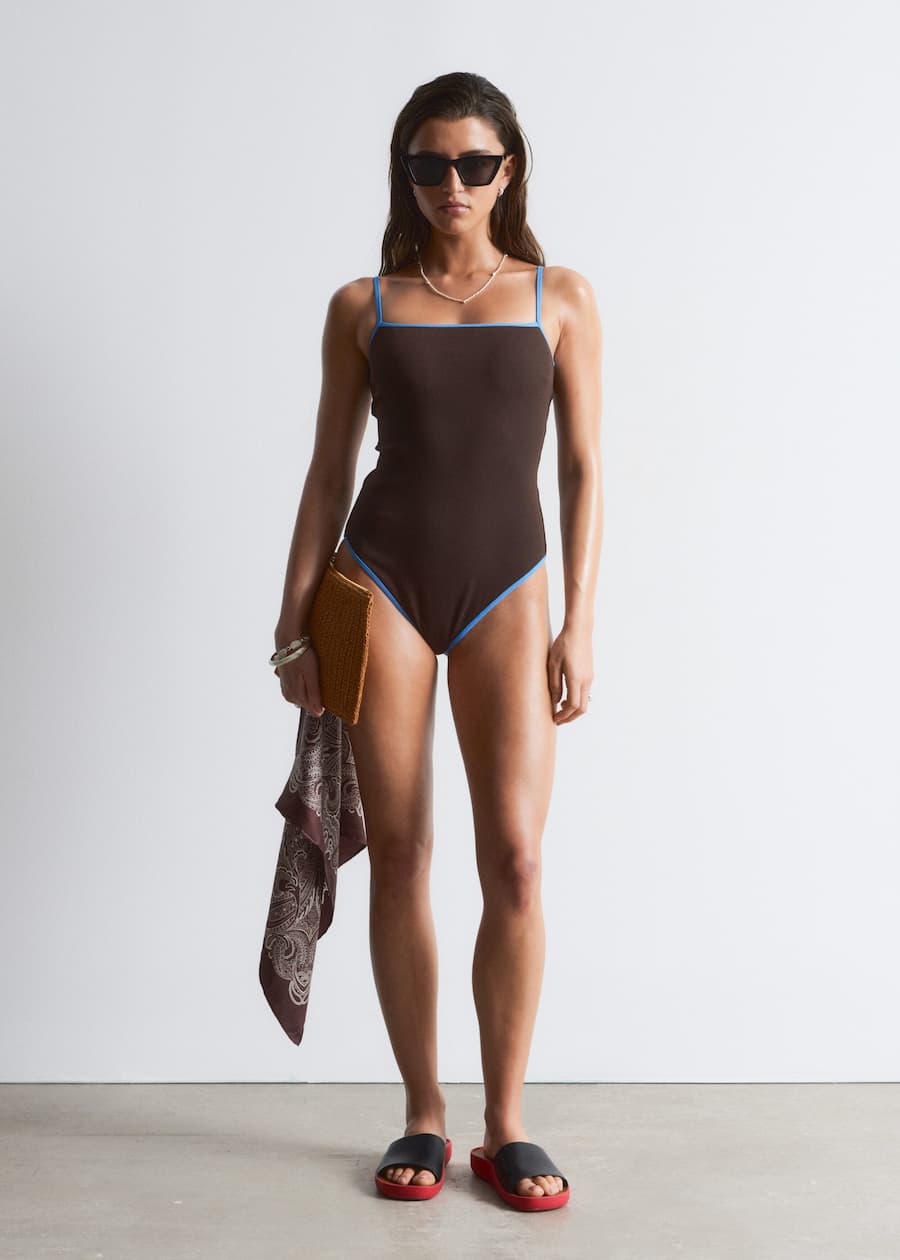 &amp;amp; Other Stories, Square-Neck Swimsuit