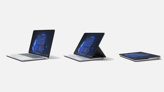 The three stages of the Surface Laptop Studio