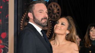 Jennifer Lopez and Ben Affleck attend Amazon's "This is Me... Now: A Love Story" premiere at the Dolby theatre in Hollywood, California, February 13, 2024.