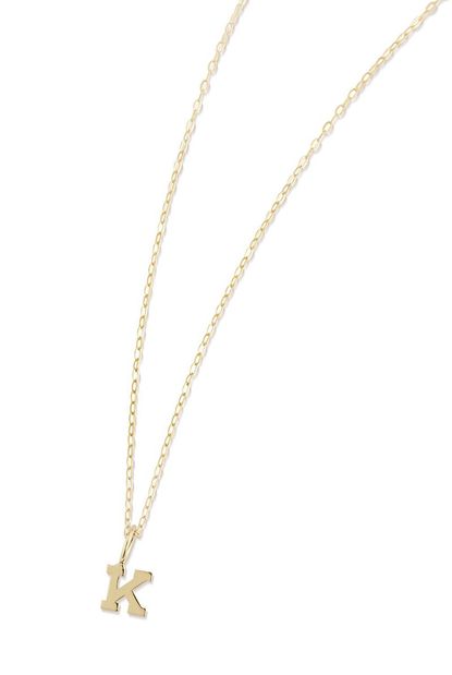 Mateo New York 14kt Gold Initial Necklace