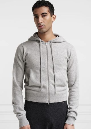 Extreme Cashmere grey zip up sweater