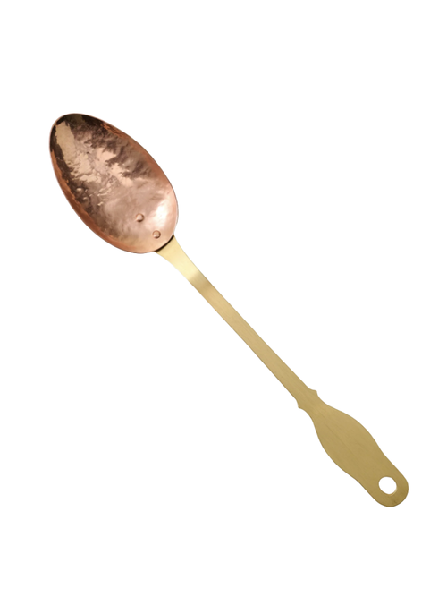 Handmade Hammered Copper + Brass Spoon