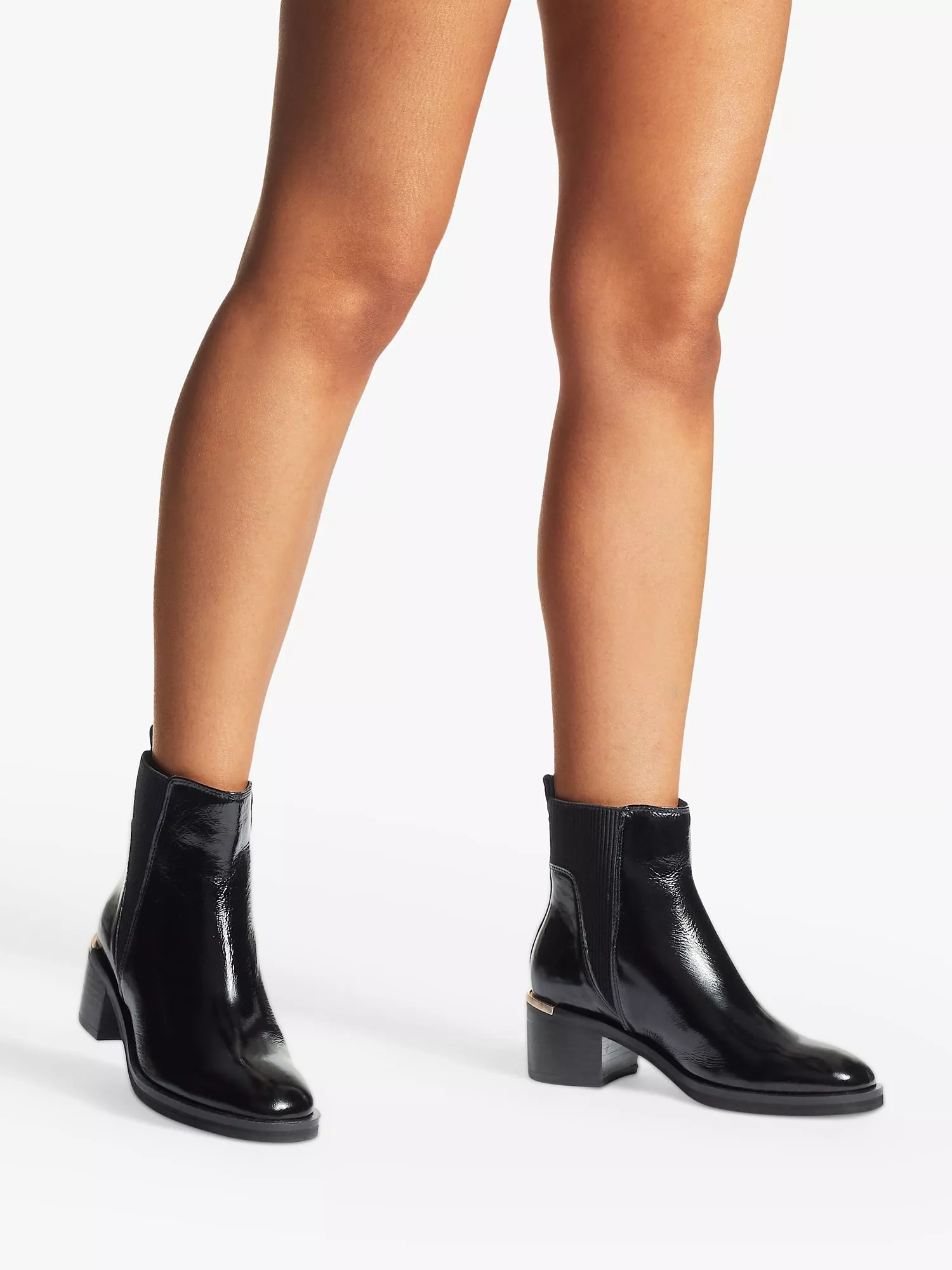 Carvela Liberty Leather Ankle Boots, Black/multi
