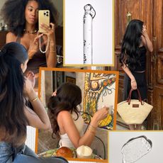 Collage of women with thick hair