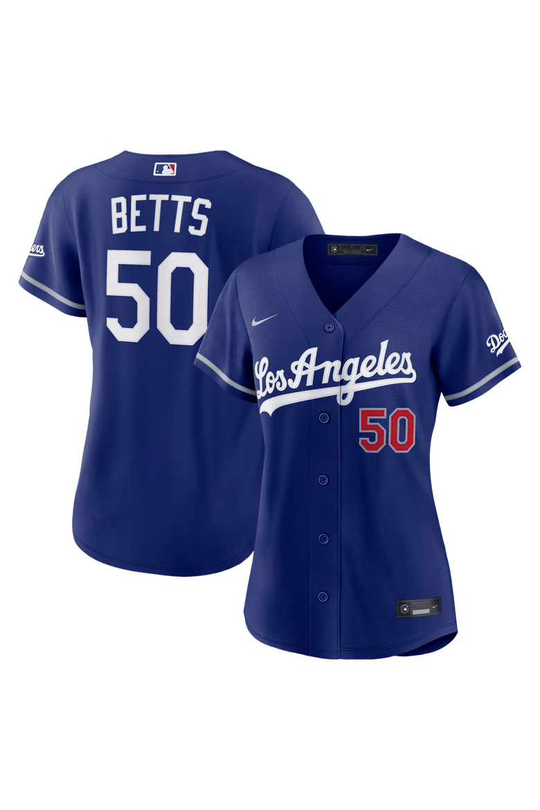 Women's Nike Mookie Betts Royal Los Angeles Dodgers Alternate Stadium Jersey